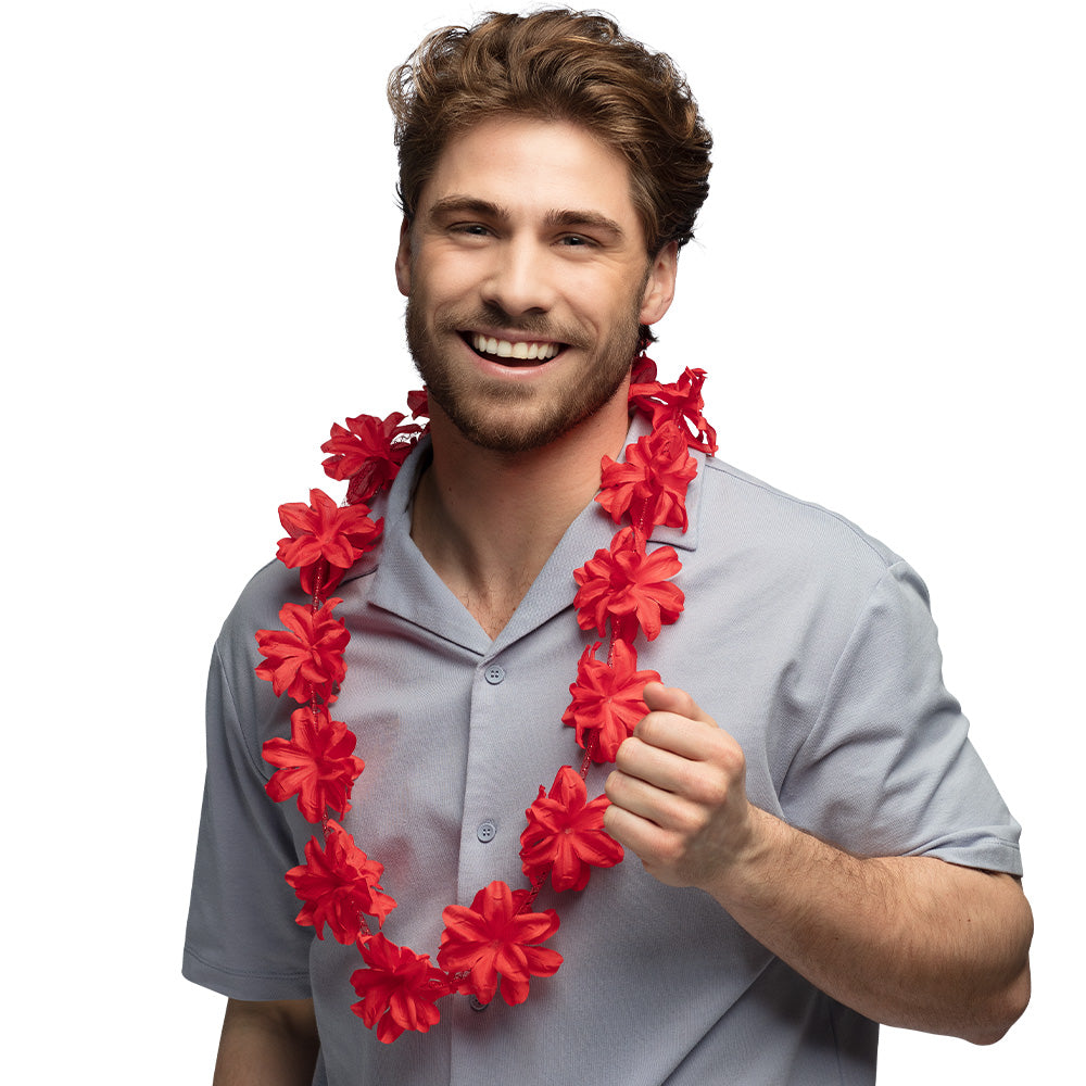 Collier Hawaïen Fleurs Tropicales - 6 Coloris au Choix