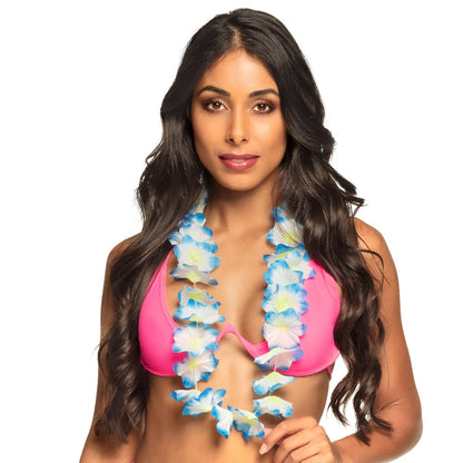 Collier Fleurs Hawaïennes UV Blacklight - 4 Pièces