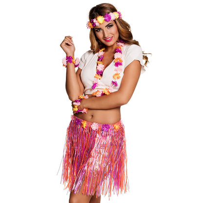 Déguisement Hawaïen Tropical Complet - Jupe, Couronne et Accessoires