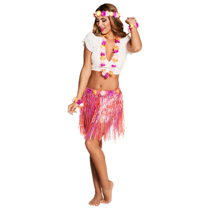 Déguisement Hawaïen Tropical Complet - Jupe, Couronne et Accessoires