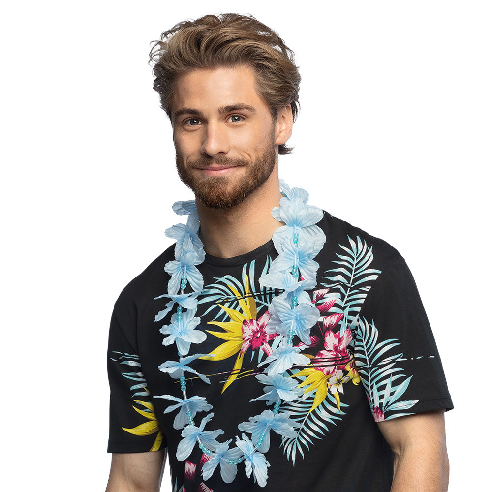 Collier Fleurs Hawaïennes Tropical - Accessoire Fête Coloré