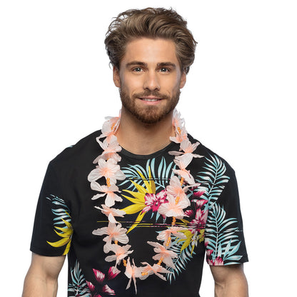 Collier Fleurs Hawaïennes Tropical - Accessoire Fête Coloré