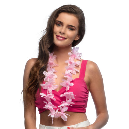 Collier Fleurs Hawaïennes Tropical - Accessoire Fête Coloré