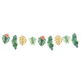 Guirlande Feuilles Tropicales et Fleurs - Décoration Jungle Party