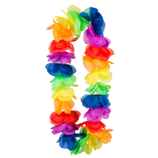 Collier Hawaïen Fleurs Multicolores - Accessoire Fête Tropical