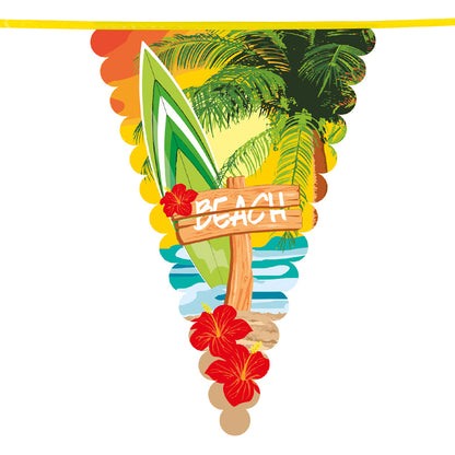 Guirlande Tropicale Beach Palmier Surf Décoration Fête 45cm