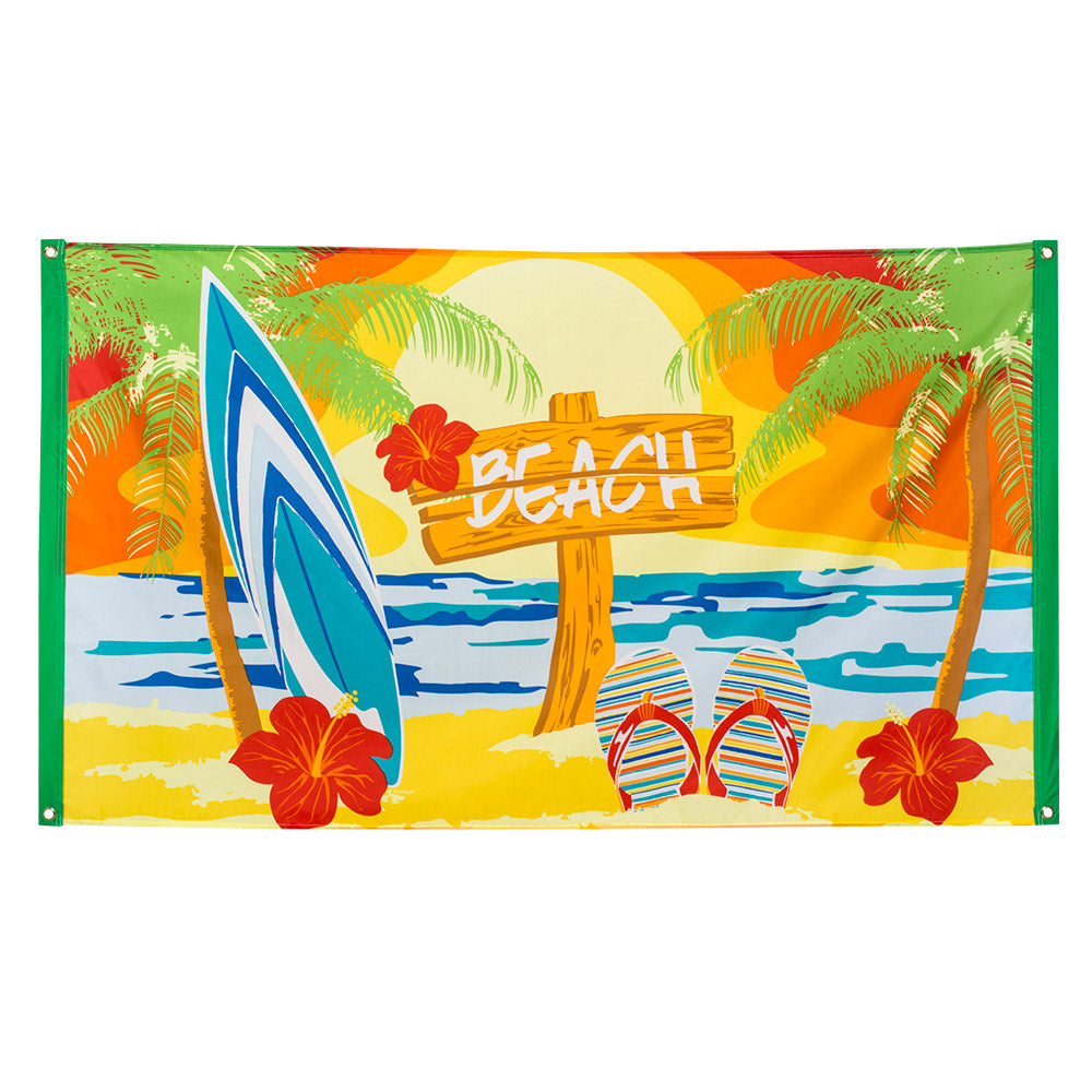 Drapeau Plage Tropical - Décoration Thème Hawai