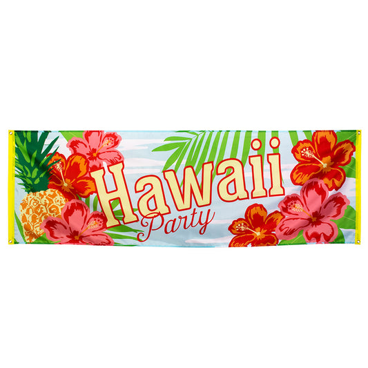 Banderole Hawaii Party - Décoration Tropicale Colorée