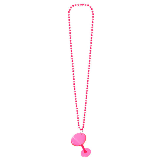 Collier Fluorescent UV Blacklight avec Sifflet Party