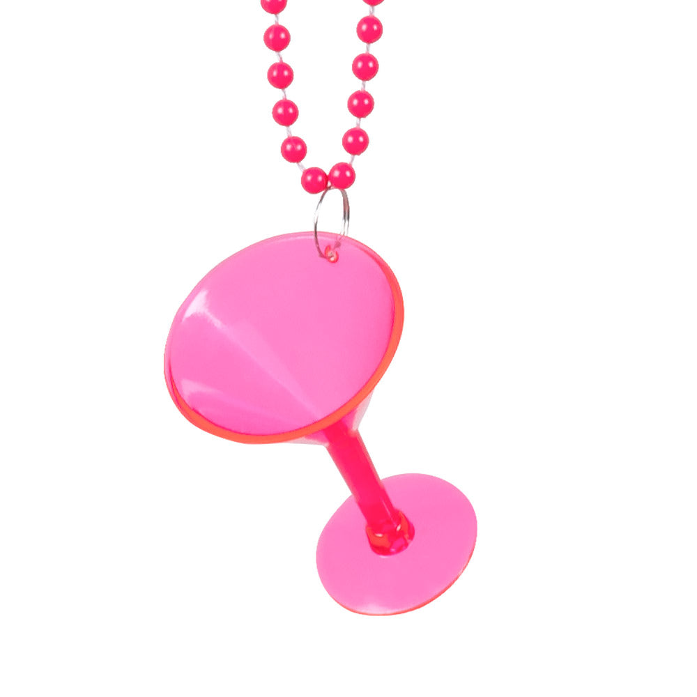 Collier Fluorescent UV Blacklight avec Sifflet Party