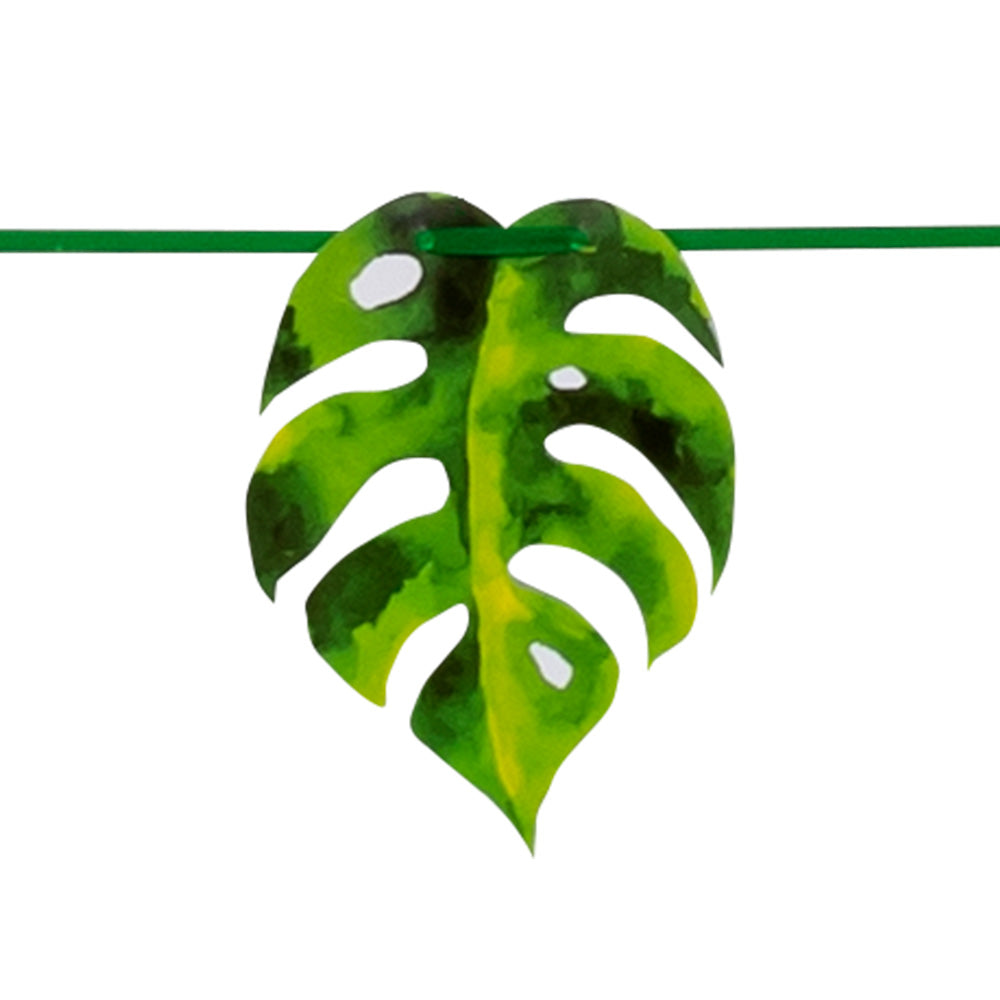 Guirlande Feuilles Monstera Verte - Décoration Tropicale