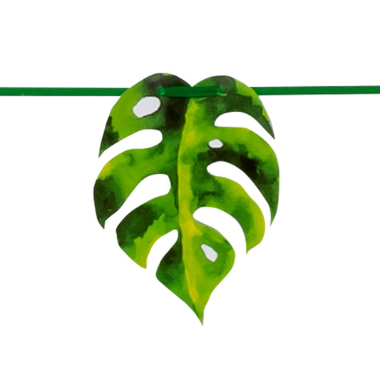 Guirlande Feuilles Monstera Verte - Décoration Tropicale