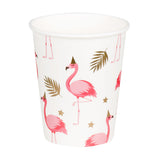 Gobelet Flamant Rose - Vaisselle Fête Tropical 25cl