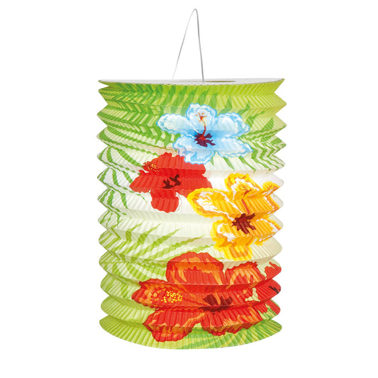 Lanternes Papier Fleurs Tropicales - Décoration Fête Colorée