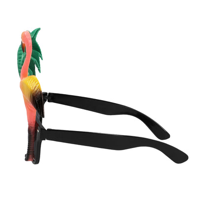 Lunettes Flamant Rose Tropical avec Palmier - Accessoire Fête
