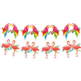 Guirlande Décoration Oiseaux Tropicaux Flamants Perroquets