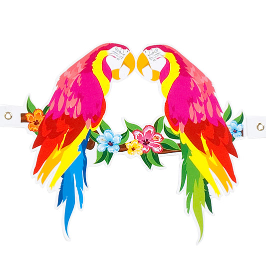 Guirlande Décoration Oiseaux Tropicaux Flamants Perroquets