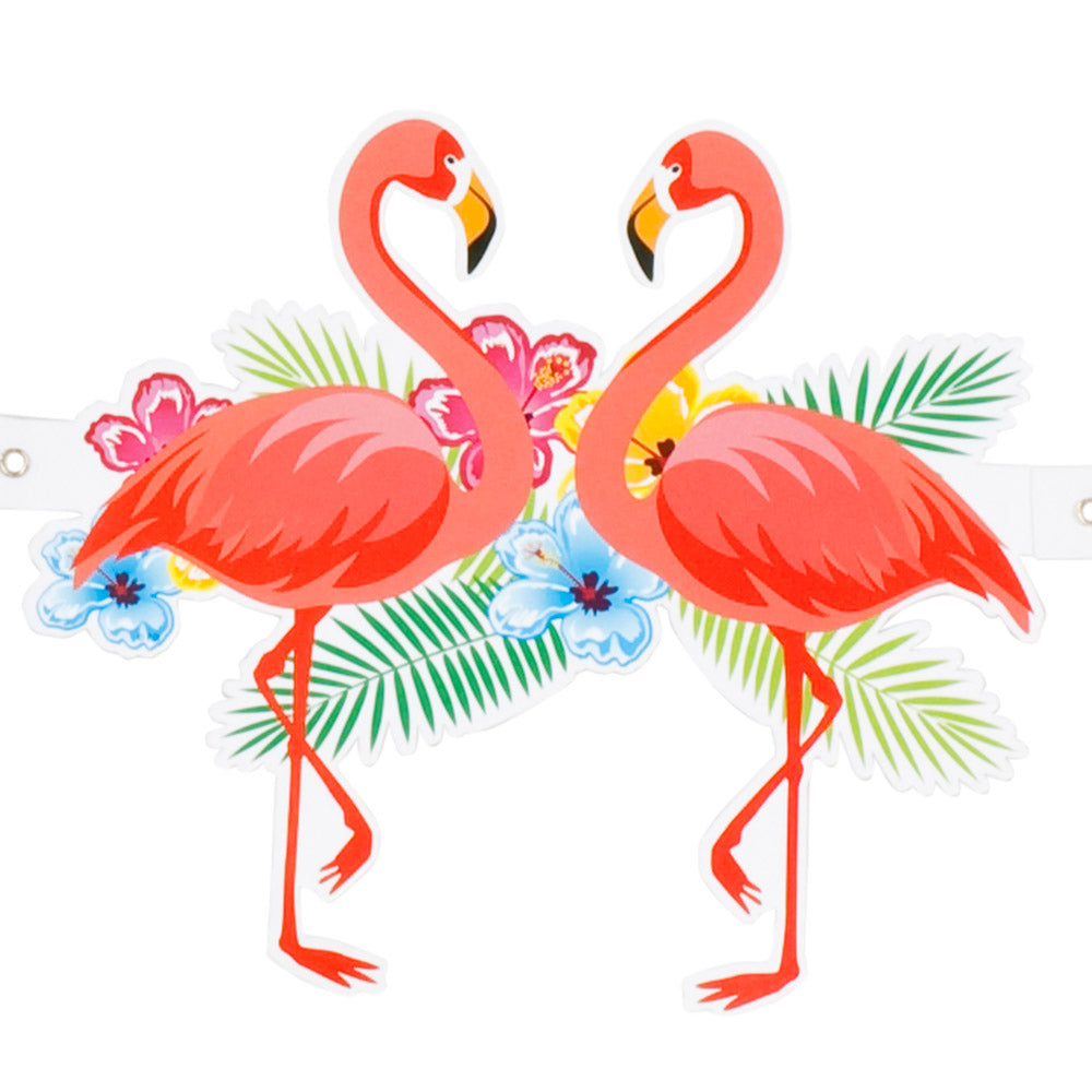 Guirlande Décoration Oiseaux Tropicaux Flamants Perroquets
