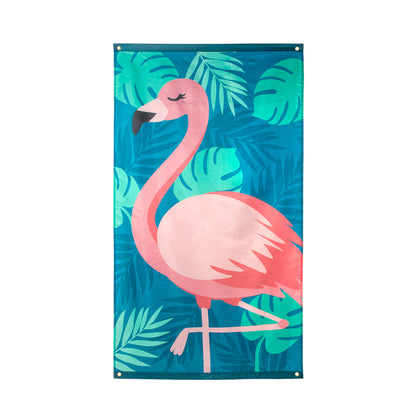 Drapeau Flamingo Tropical 90x150cm - Let's Flamingo