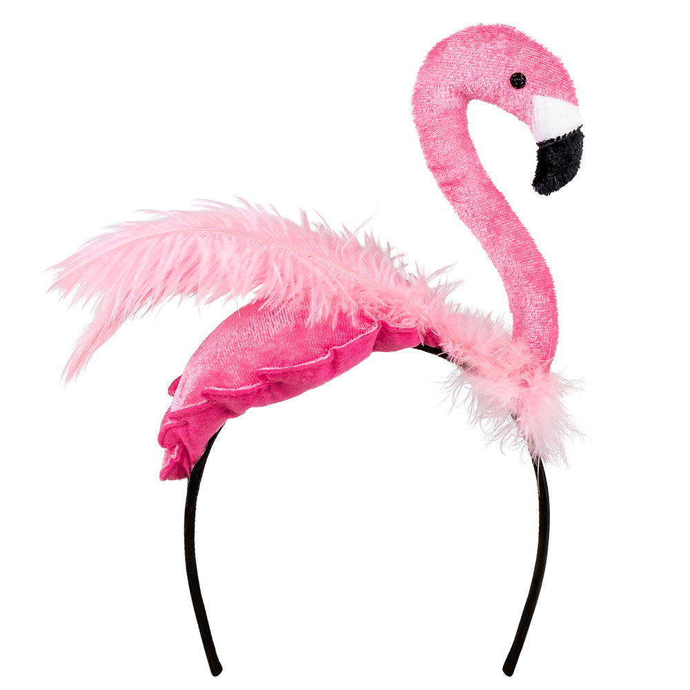 Serre-tête Flamant Rose Luxe - Accessoire Fête & Déguisement