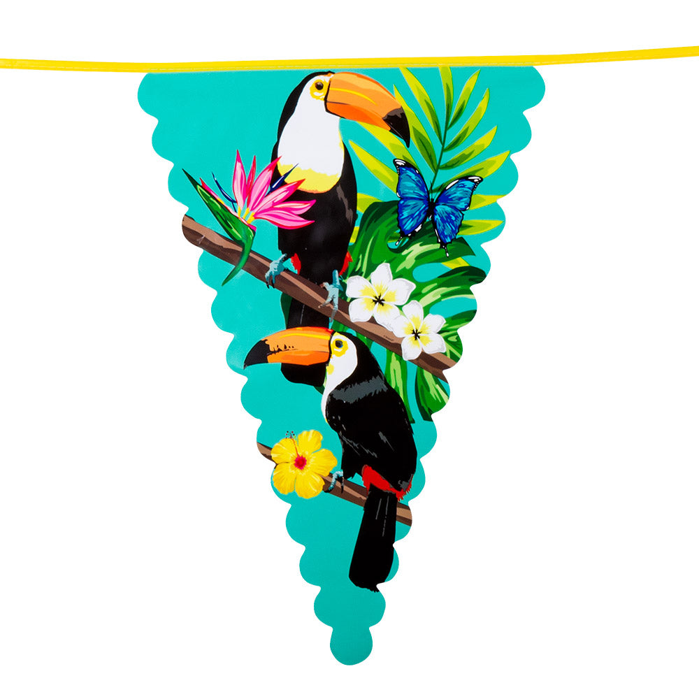 Guirlande Toucan Tropical 4 Couleurs - 30 x 45 cm