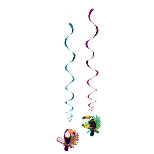 Guirlande Spirale Toucan Tropicale - Décoration Fête Exotique
