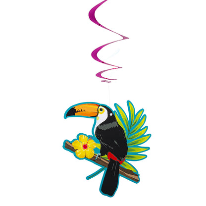 Guirlande Spirale Toucan Tropicale - Décoration Fête Exotique