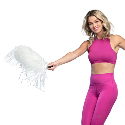 Pompom cheerleader fluo rose - accessoire déguisement fête