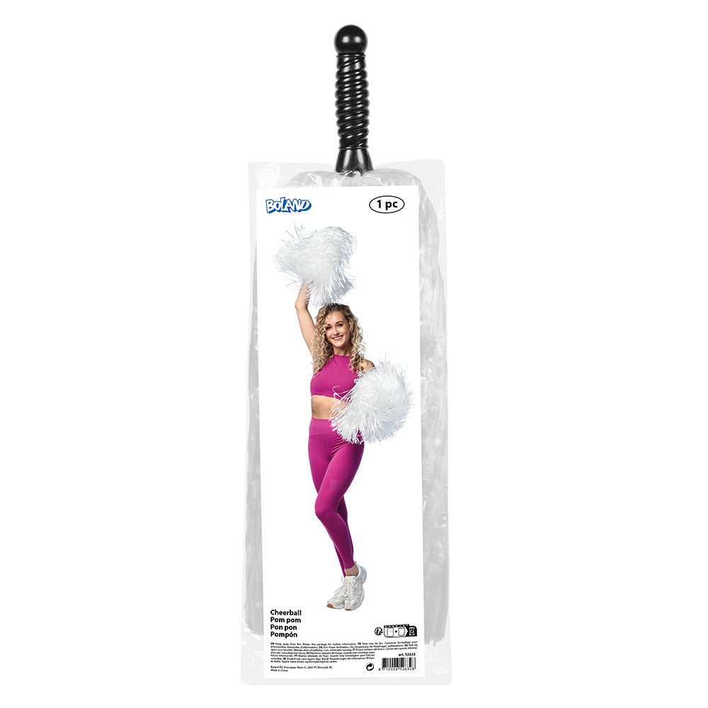Pompom cheerleader fluo rose - accessoire déguisement fête