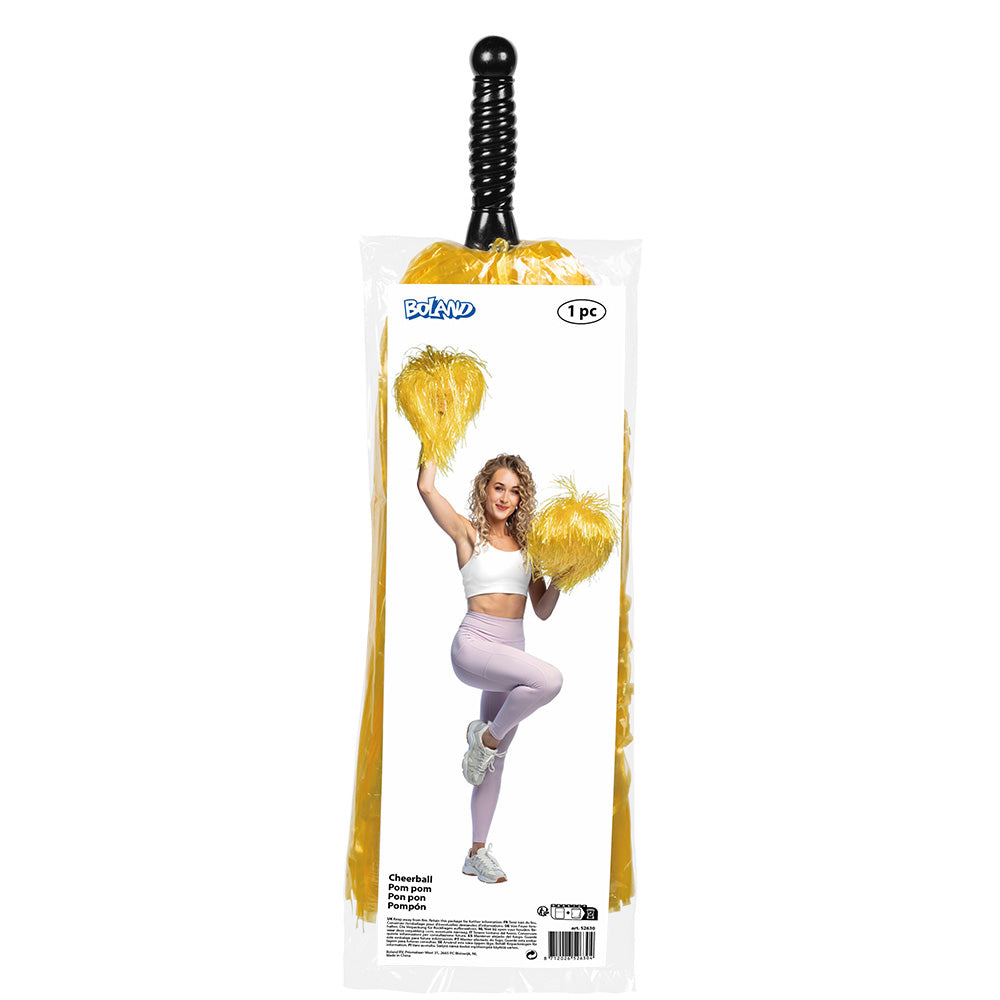 Pompom cheerleader fluo rose - accessoire déguisement fête
