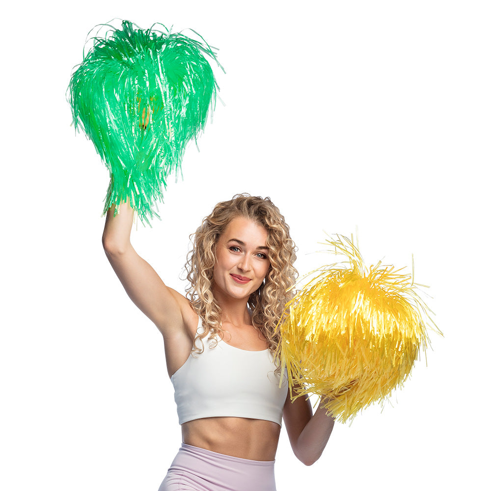 Pompom cheerleader fluo rose - accessoire déguisement fête
