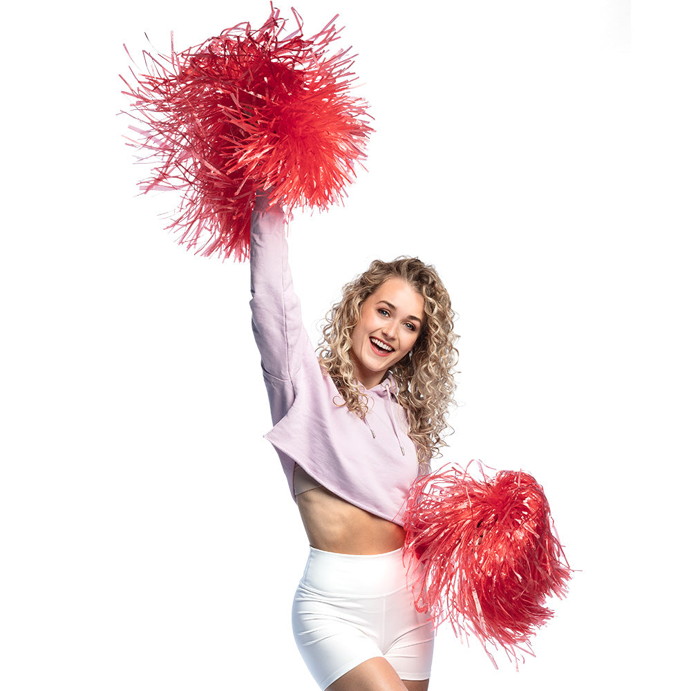 Pompon de Cheerleader Rouge - Accessoire Danseur Professionnel