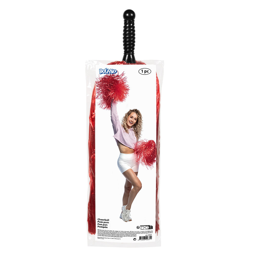 Pompon de Cheerleader Rouge - Accessoire Danseur Professionnel