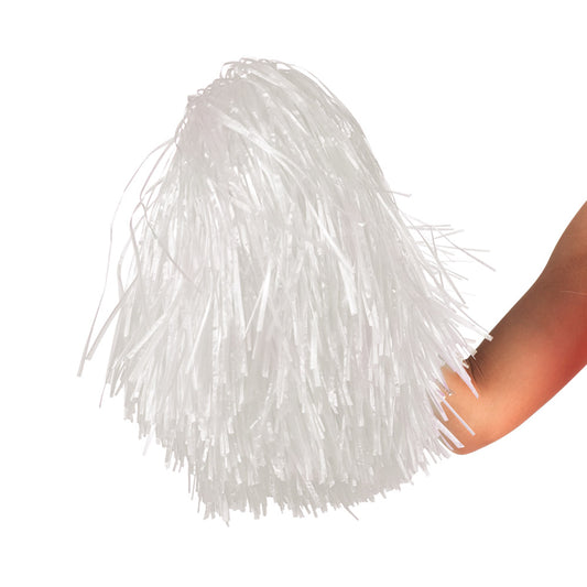 Pompon de Cheerleader Blanc - Pom-pom fluide et volumineux