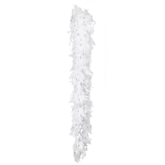 Boa Plumes Blanc Luxe - Accessoire Soirée Glamour