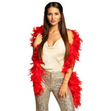 Boa Plumes Rouge XXL - Accessoire Cabaret & Disco