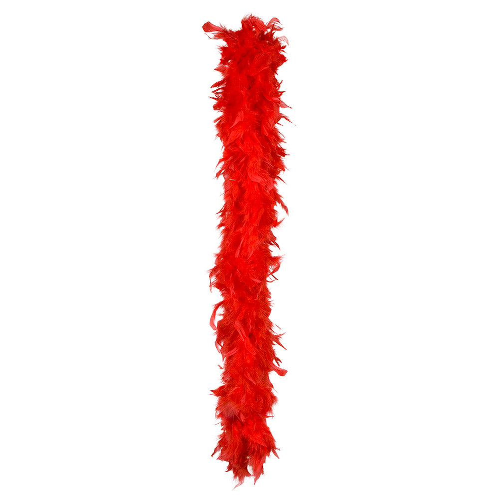 Boa Plumes Rouge XXL - Accessoire Cabaret & Disco