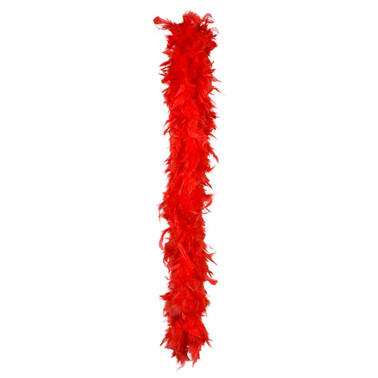 Boa Plumes Rouge XXL - Accessoire Cabaret & Disco