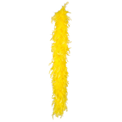 Boa Plumes Jaune Fluo Luxe - Accessoire Disco & Cabaret
