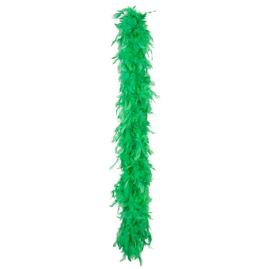 Boa en Plumes Vert Fluo - Accessoire Déguisement Cabaret
