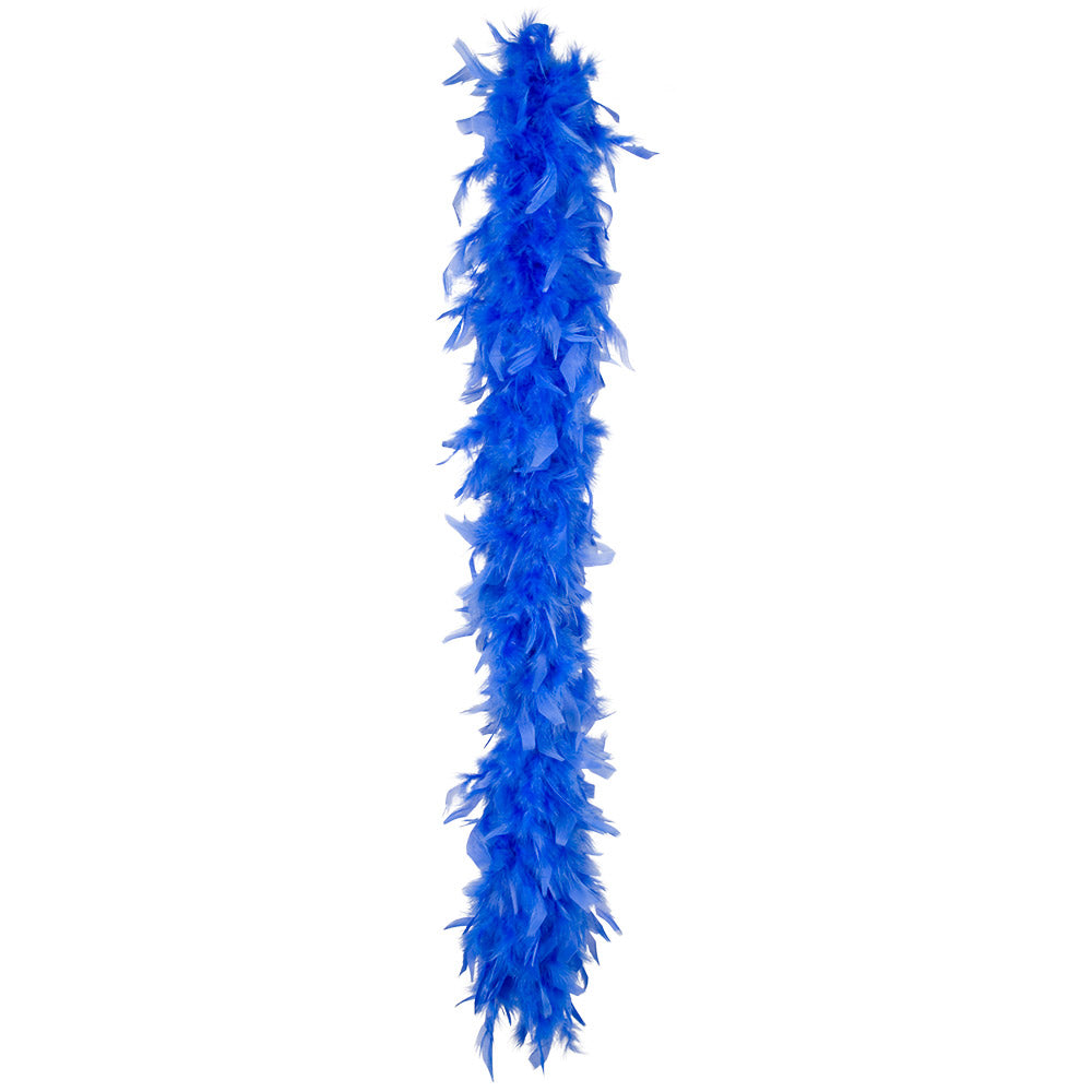 Boa Plumes Bleu Royal - Accessoire Cabaret & Disco