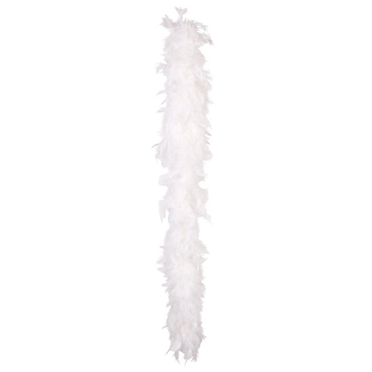 Boa Plumes Blanc Luxe - Accessoire Déguisement Cabaret
