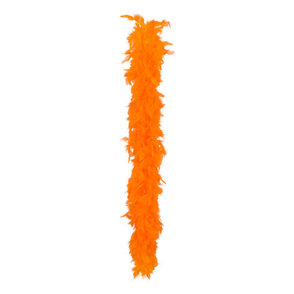 Boa Plumes Orange - Accessoire Déguisement Cabaret
