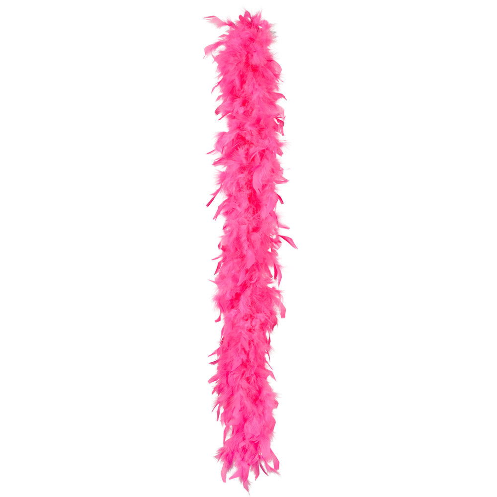 Boa Plumes Fluo Rose UV Blacklight - Accessoire Soirée