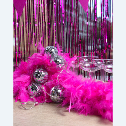 Boa Plumes Fluo Rose UV Blacklight - Accessoire Soirée