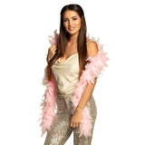 Boa Plumes Rose Glamour - Accessoire Déguisement Cabaret