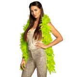 Boa Plumes Fluo Vert - Accessoire Déguisement Party