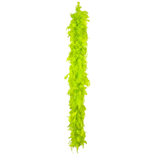 Boa Plumes Fluo Vert - Accessoire Déguisement Party