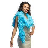Boa Plumes Turquoise - Accessoire Déguisement Cabaret