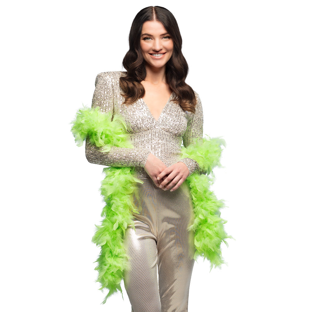 Boa Plumes Fluo Néon UV Blacklight - Accessoire Disco Party